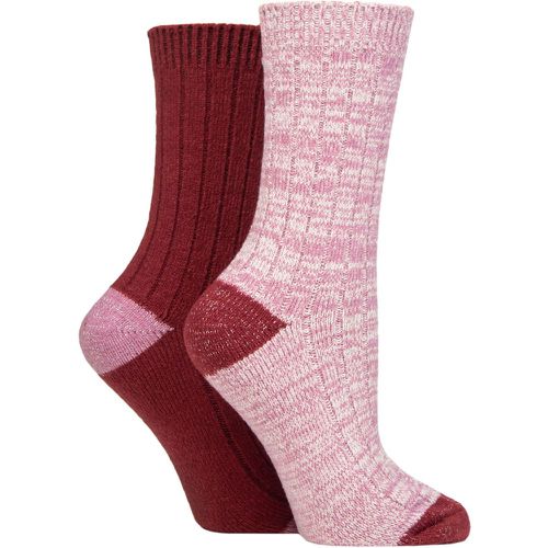 Ladies 2 Pair Elle Velvet Soft and Sparkle Boot Socks Smokey 4-8 - SockShop - Modalova