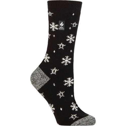 Women's 1 Pair SOCKSHOP 1.0 TOG Ultralite Striped, Argyle & Patterned Socks Petafield Snowflake 4-8 - Heat Holders - Modalova