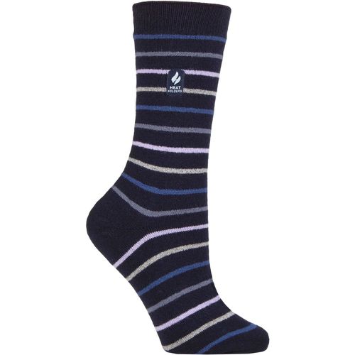 Women's 1 Pair SOCKSHOP 1.0 TOG Ultralite Striped, Argyle & Patterned Socks Riga Stripe Navy 4-8 Ladies - Heat Holders - Modalova