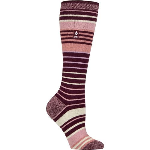 Women's 1 Pair Heat Holders 1.0 TOG Apres Ski Ultra Lite Ski Socks Jura Cabernet / Rose Blush 4-8 - SockShop - Modalova