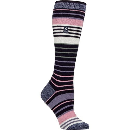 Women's 1 Pair Heat Holders 1.0 TOG Apres Ski Ultra Lite Ski Socks Jura Navy / Lilac 4-8 - SockShop - Modalova