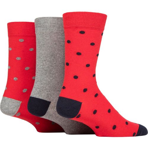 Mens 3 Pair TORE 100% Recycled Cotton Polka Dot Patterned Socks Spots 7-11 - SockShop - Modalova