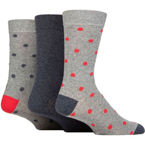 Mens 3 Pair SOCKSHOP 100% Recycled Cotton Polka Dot Patterned Socks Spots Light 7-11 - TORE - Modalova