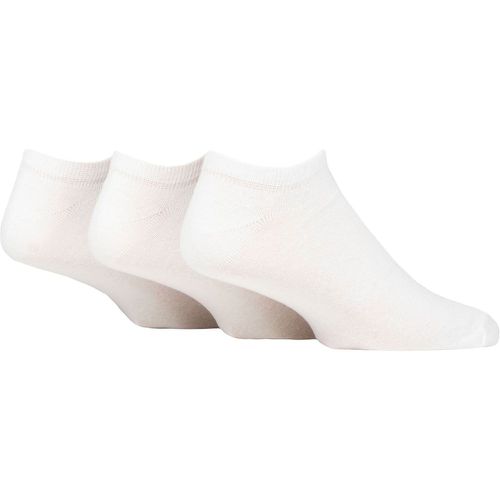 Mens 3 Pair SOCKSHOP 100% Recycled Plain Cotton Trainer Socks 7-11 Mens - TORE - Modalova