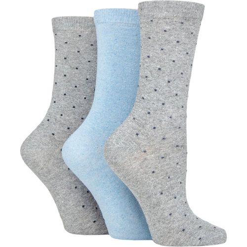 Ladies 3 Pair SOCKSHOP 100% Recycled Dots Cotton Socks 4-8 Ladies - TORE - Modalova
