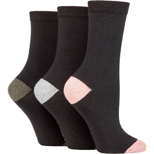 Ladies 3 Pair SOCKSHOP 100% Recycled Heel and Toe Cotton Socks 4-8 Ladies - TORE - Modalova