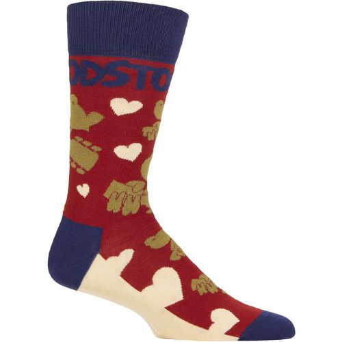 Music Collection 1 Pair Woodstock Cotton Socks Birds & Hearts One Size - SockShop - Modalova