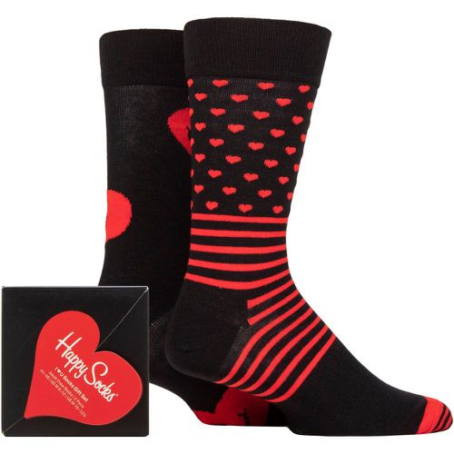 Mens and Ladies 2 Pair I Heart you Gift Boxed Socks 4-7 Unisex - Happy Socks - Modalova