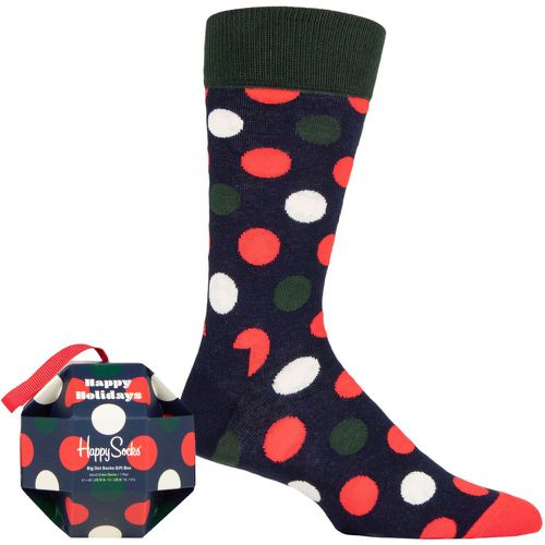 Mens and Ladies 1 Pair Big Dot Gift Boxed Socks Multi 7.5-11.5 Unisex - Happy Socks - Modalova