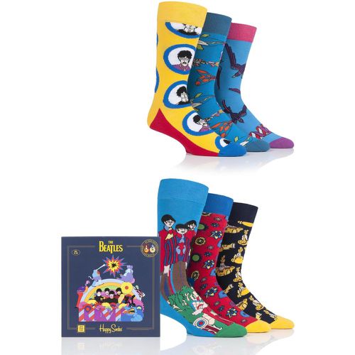 Pair Beatles 50th Anniversary Yellow Submarine LP Collectors Gift Boxed Socks Unisex 4-7 Unisex - Happy Socks - Modalova