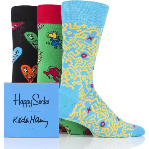 Pair Keith Haring Socks in Gift Box Unisex 4-7 Unisex - Happy Socks - Modalova