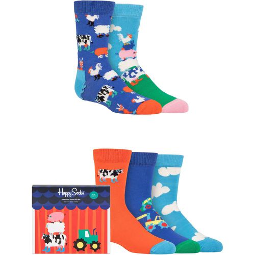 Kids 5 Pair Farm Socks Gift Set Multi 12-24 Months - Happy Socks - Modalova