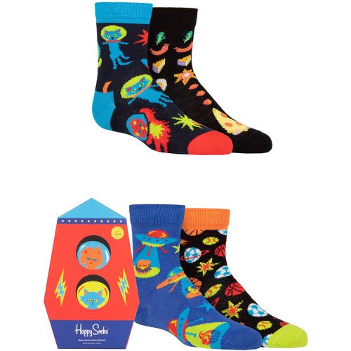 Kids 4 Pair Space Socks Gift Set Multi 0-12 Months - Happy Socks - Modalova