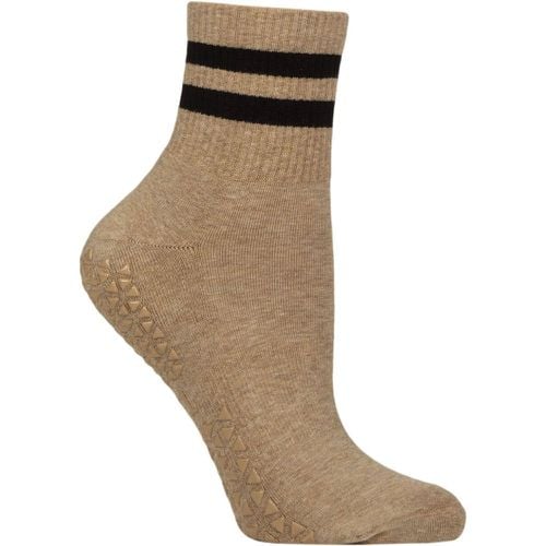 Women's 1 Pair Tavi Noir Aria Grip Socks Camel Medium - SockShop - Modalova