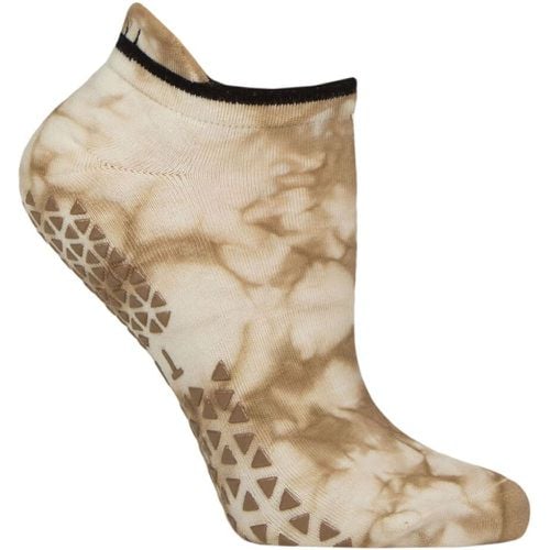 Women's 1 Pair Tavi Noir Savvy Organic Cotton Low Rise Yoga Socks with Grip Camel Medium - SockShop - Modalova