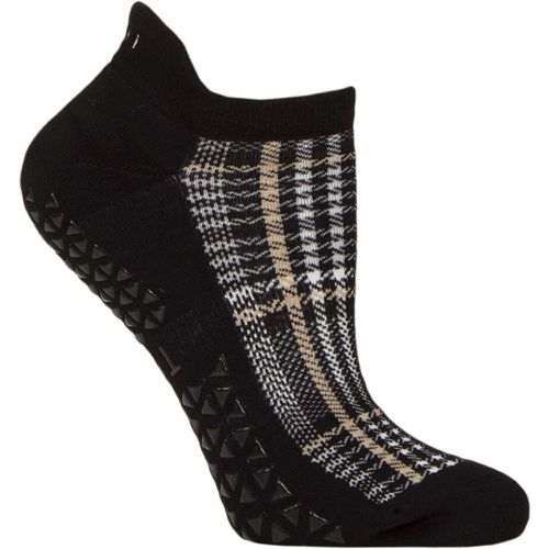 Women's 1 Pair Tavi Noir Savvy Organic Cotton Low Rise Yoga Socks with Grip Classic Plaid Medium - SockShop - Modalova