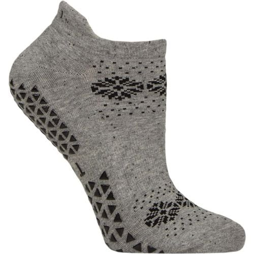 Women's 1 Pair Tavi Noir Savvy Organic Cotton Low Rise Yoga Socks with Grip Ice Medium - SockShop - Modalova