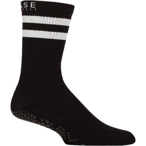 Mens 1 Pair ToeSox Base Crew Socks White Large - SockShop - Modalova