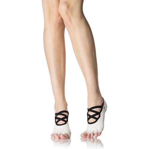Ladies 1 Pair Ballet Cross Half Toe Socks With Grip Feliz 3.5-5.5 - ToeSox - Modalova