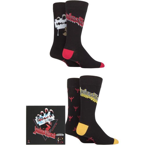 Judas Priest 4 Pair Exclusive to Gift Boxed Cotton Socks 6-11 UK Shoe - SockShop - Modalova