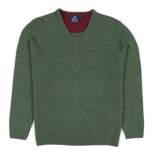 Eastnor Lambswool V Neck Jumper L - Albert and Maurice - Modalova