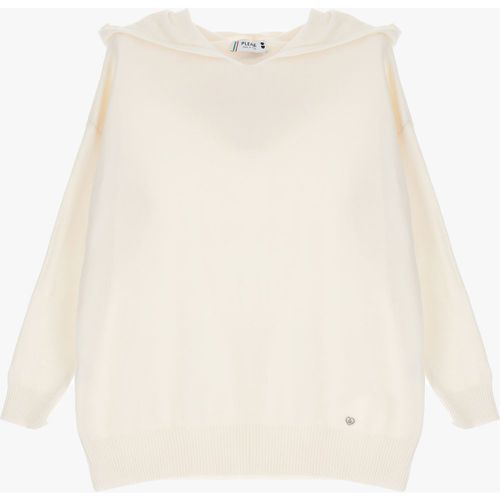 Pullover con cappuccio e maniche lunghe - Please - Modalova