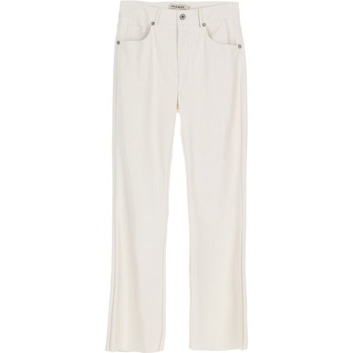 Pantaloni flare in similpelle - Please - Modalova