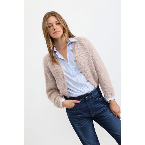 Cardigan con maniche lunghe e bottoni - Please - Modalova