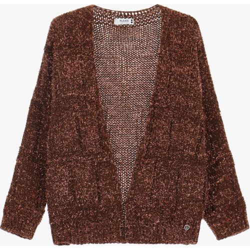 Cardigan aperto in filo lurex - Please - Modalova