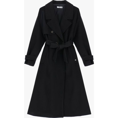 Cappotto stile trench con bottoni doppi e cintura - Please - Modalova