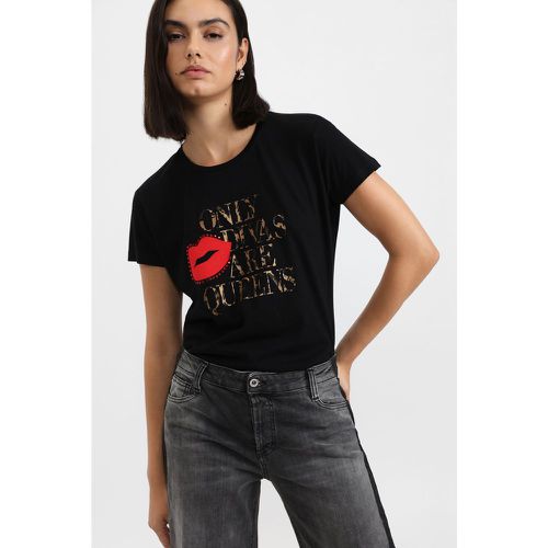 T-shirt con stampa unica e maniche corte - Please - Modalova