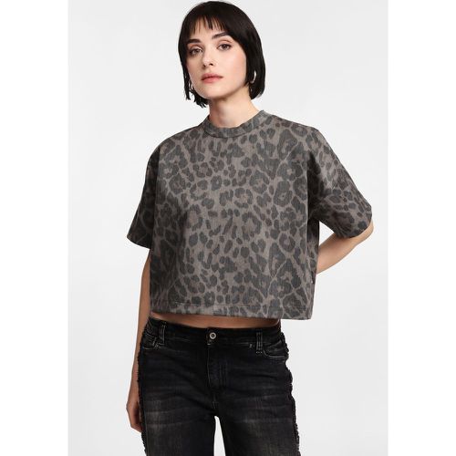 T-shirt a maniche corte animalier - Please - Modalova