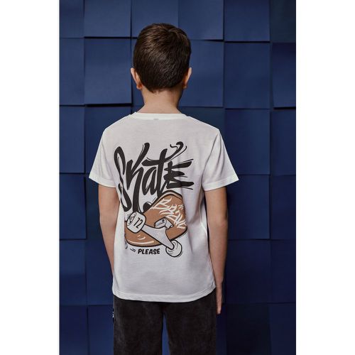 T-shirt bambino in cotone con stampa - Please - Modalova