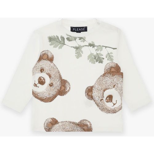 Maglia baby in cotone con stampa orsacchiotti - Please - Modalova