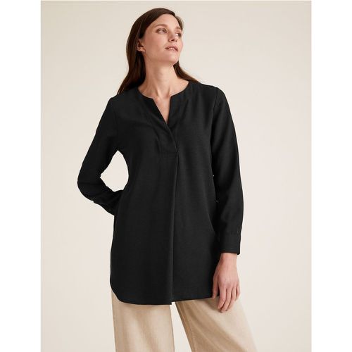 Plain V-Neck Long Sleeve Tunic - Marks & Spencer - Modalova