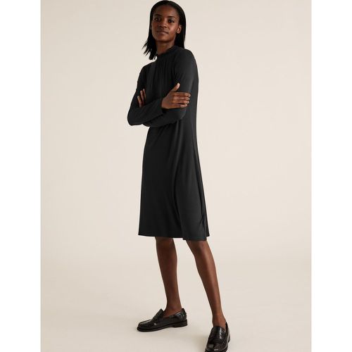 Jersey High Neck Knee Length Swing Dress - Marks & Spencer - Modalova