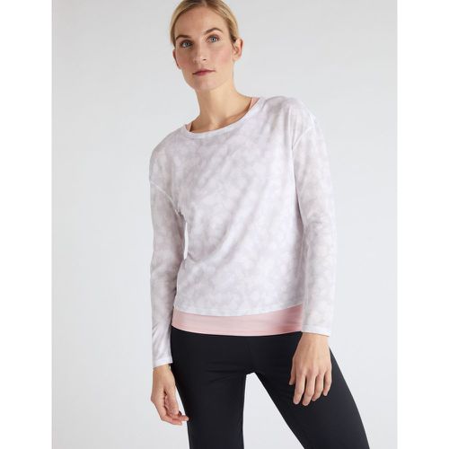 Scoop Neck Double Layer Long Sleeve Top pink - Marks & Spencer - Modalova