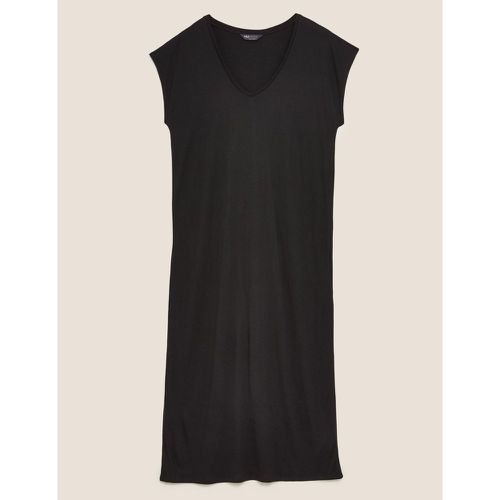 Jersey Midi Beach Dress black - Marks & Spencer - Modalova