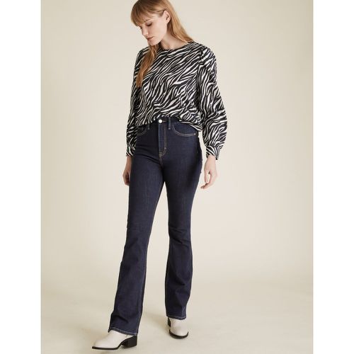 Magic Shaping High Waisted Slim Flare Jeans navy - Marks & Spencer - Modalova