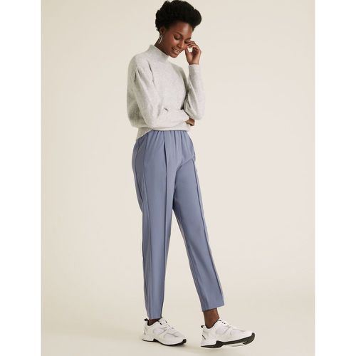 Tapered Ankle Grazer Trousers blue - Marks & Spencer - Modalova