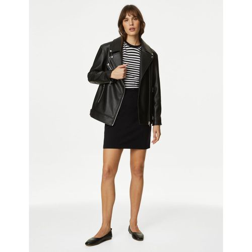 Jersey Mini A-Line Skirt black - Marks & Spencer - Modalova