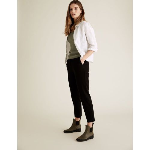 PETITE Slim Fit Ankle Grazer Trousers - Marks & Spencer - Modalova