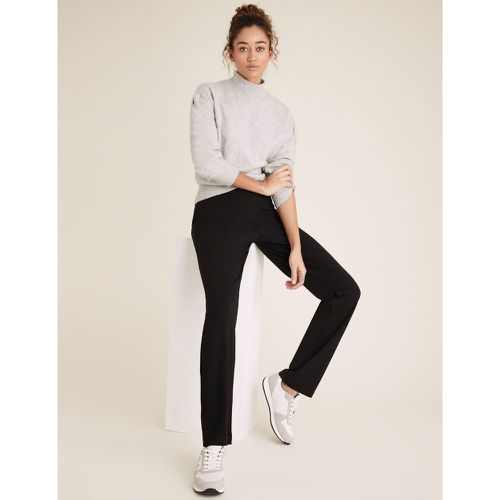 Jersey Straight Leg Trousers black - Marks & Spencer - Modalova