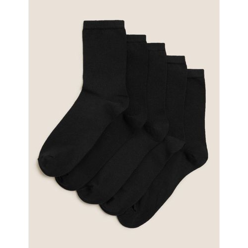 Pack Cotton Ankle High Socks - Marks & Spencer - Modalova