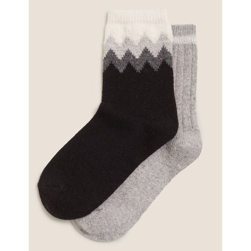 Pk Chevron Thermal Ankle High Socks grey - Marks & Spencer - Modalova