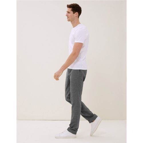 Slim Fit Textured Stretch Trousers - Marks & Spencer - Modalova