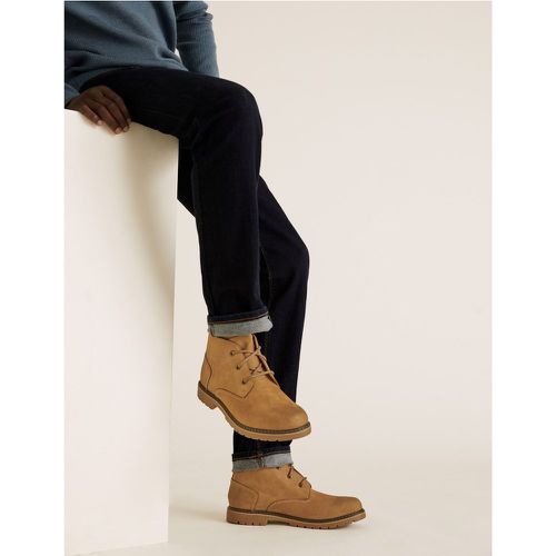 Leather Chukka Boots beige - Marks & Spencer - Modalova