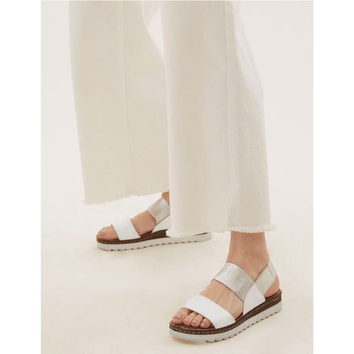 Leather Open Toe Sandals white - Marks & Spencer - Modalova