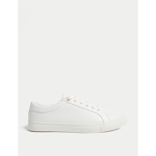 Lace Up Trainers white - Marks & Spencer - Modalova