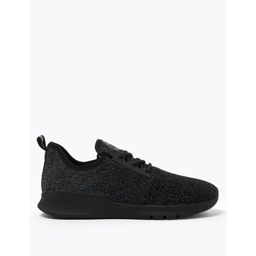 Lace Up Knitted Trainers black - Marks & Spencer - Modalova